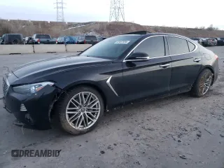 2021 Genesis G70 2.0T with VIN KMTG34LA0MU070213, listed as a Copart auction lot 82487324 with 29,149 mi miles and Salvage Title. Bid and sale history available at DreamBid. Image 1.