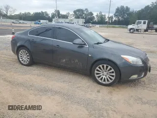 2011 Buick Regal CXL RL2 with VIN 2G4GP5EC8B9196834, listed as a Copart auction lot 74107594 with Not provided miles and Salvage title. Bid and sale history available at DreamBid. Image 4.