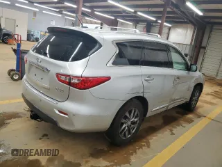 2014 Infiniti QX60 with VIN 5N1AL0MN7EC542232, listed as a Copart auction lot 52724485 with 157,682 mi miles and Salvage title. Bid and sale history available at DreamBid. Image 3.