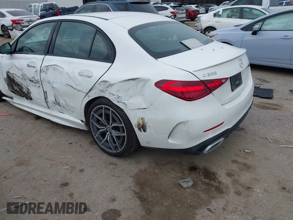 2022 Mercedes-Benz C 300 with VIN W1KAF4GB0NR058376, listed as a IAAI auction lot 41267635 with 38,867 mi miles and . Bid and sale history available at DreamBid. Image 3.