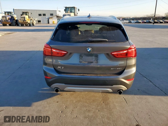 2019 BMW X1 xDrive28i with VIN WBXHT3C51K3H34687, listed as a Copart auction lot 50135845 with 59,549 mi miles and Salvage Title. Bid and sale history available at carsss.com. Image 6.