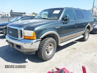 2001 Ford Excursion Limited z VIN 1FMNU43S41EA40094, wystawiony jako IAAI lot #42203605 z przebiegiem 113 220 mil mil oraz . Historia ofert i sprzedaży dostępna na DreamBid. Obrazek 2.