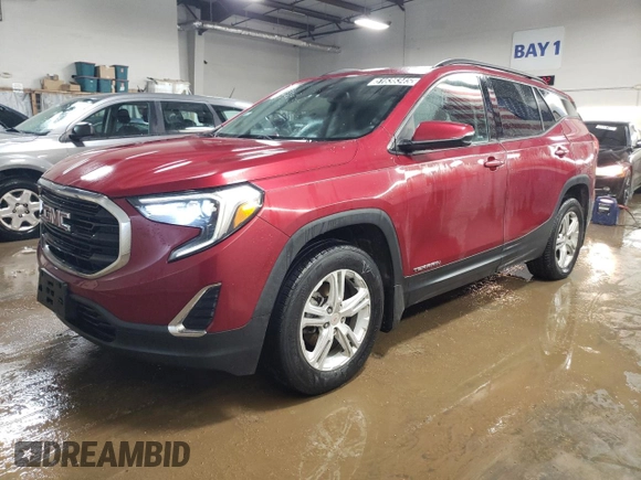 2020 GMC Terrain SLE with VIN 3GKALTEV7LL122237, listed as a Copart auction lot 51636345 with 69,441 mi miles and Clean Title. Bid and sale history available at DreamBid. Image 1.