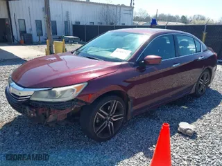2017 Honda Accord Sedan Sport SE with VIN 1HGCR2F18HA189681, listed as a IAAI auction lot 41789772 with 1 mi miles. Bid and sale history available at carsss.com. Image 2.