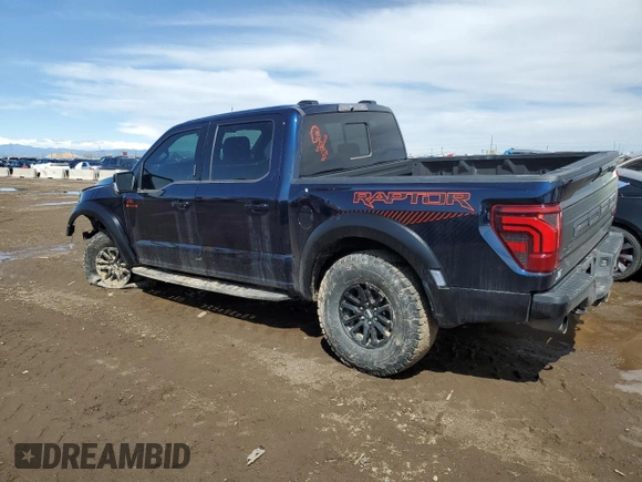 2024 Ford F-150 Raptor with VIN 1FTFW1RG3RFA46852, listed as a Copart auction lot 50419305 with 13,414 mi miles and Salvage Title. Bid and sale history available at DreamBid. Image 2.