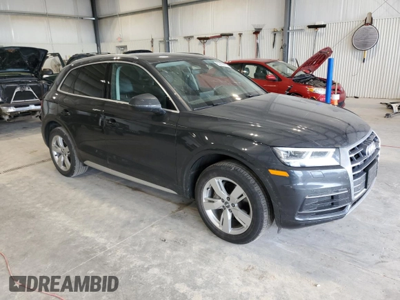 2018 Audi Q5 Premium Plus with VIN WA1BNAFYXJ2207489, listed as a Copart auction lot 62893875 with 127,122 mi miles and Salvage title. Bid and sale history available at DreamBid. Image 4.