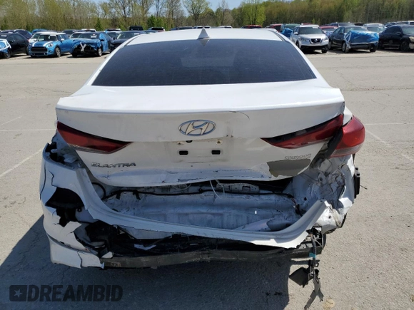 2018 Hyundai Elantra Value Edition with VIN 5NPD84LF0JH278810, listed as a Copart auction lot 53171865 with 104,453 mi miles and Salvage Title. Bid and sale history available at DreamBid. Image 6.
