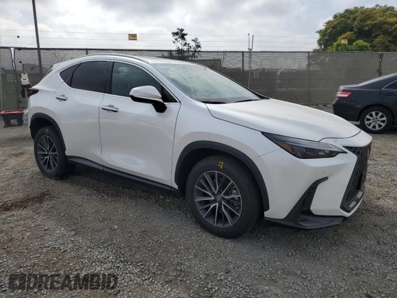 2025 Lexus NX 350h Premium with VIN 2T2GKCEZXSC047400, listed as a Copart auction lot 62579945 with 4,222 mi miles and Salvage title. Bid and sale history available at DreamBid. Image 4.