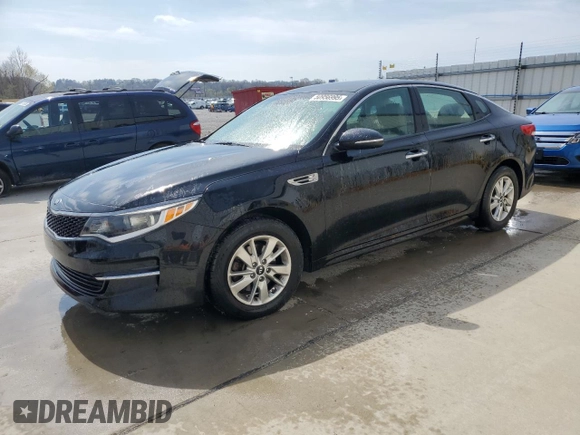 2018 Kia Optima LX with VIN 5XXGT4L3XJG232432, listed as a Copart auction lot 50956995 with 109,569 mi miles and Salvage title. Bid and sale history available at DreamBid. Image 1.