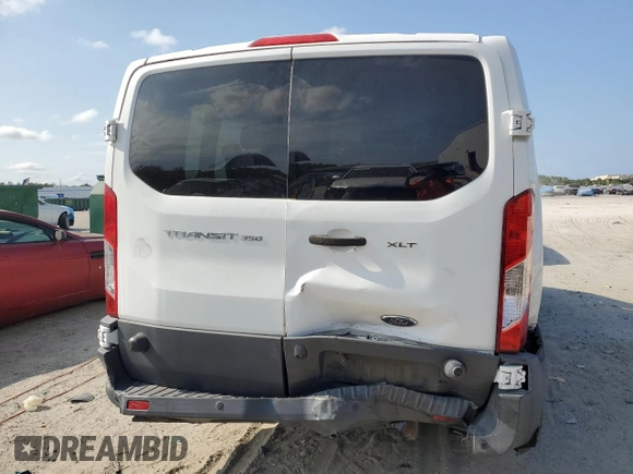 2017 Ford Transit XL with VIN 1FBZX2YM8HKA63177, listed as a Copart auction lot 54858195 with 123,403 mi miles and Salvage Title. Bid and sale history available at DreamBid. Image 6.