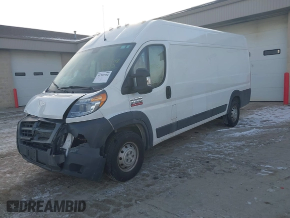 2018 Ram ProMaster Cargo with VIN 3C6URVJGXJE153615, listed as a IAAI auction lot 41309702 with 122,597 mi miles. Bid and sale history available at carsss.com. Image 17.