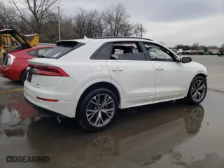 2021 Audi Q8 Premium with VIN WA1AVAF14MD028288, listed as a Copart auction lot 42691223 with 23,508 mi miles. Bid and sale history available at carsss.com. Image 3.