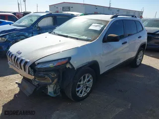 2017 Jeep Cherokee Sport with VIN 1C4PJLAB0HW613712, listed as a IAAI auction lot 41818621 with 83,422 mi miles. Bid and sale history available at carsss.com. Image 18.