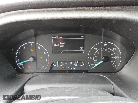2020 Ford Transit Cargo with VIN 1FTBR3X84LKA87552, listed as a Copart auction lot 78698114 with 68,677 mi miles and Clean Title. Bid and sale history available at DreamBid. Image 9.