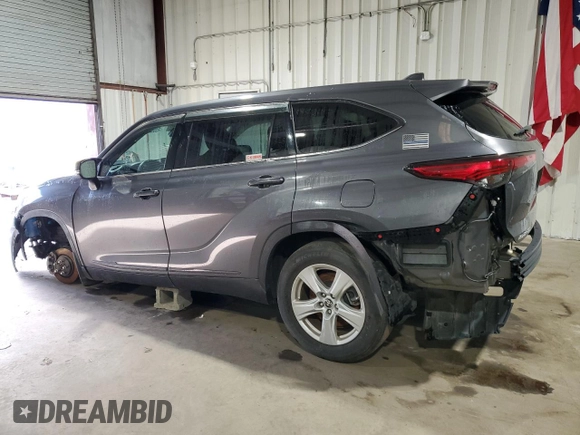 2021 Toyota Highlander L with VIN 5TDCZRBH6MS528171, listed as a Copart auction lot 50648405 with 75,297 mi miles and Clean title. Bid and sale history available at DreamBid. Image 2.
