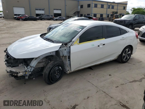 2020 Honda Civic LX with VIN 2HGFC2F6XLH559713, listed as a Copart auction lot 56125545 with 70,561 mi miles and Salvage title. Bid and sale history available at DreamBid. Image 1.