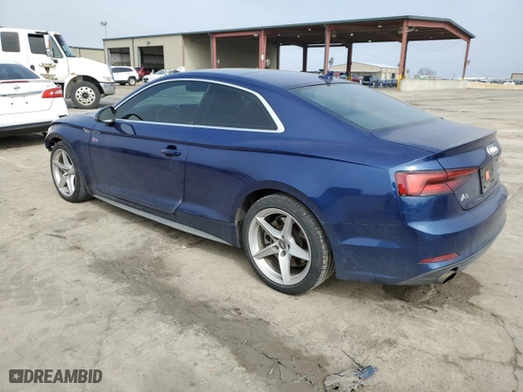 2018 Audi A5 Coupe Premium with VIN WAUSNAF51JA028501, listed as a Copart auction lot 44050825 with NaN miles and Salvage Title. Bid and sale history available at carsss.com. Image 2.
