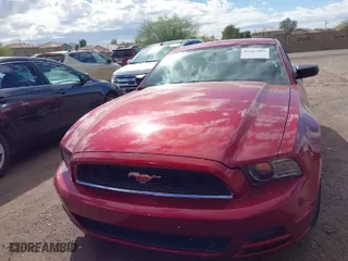 2014 Ford Mustang V6 with VIN 1ZVBP8AM9E5252762, listed as a IAAI auction lot 41767985 with 105,001 mi miles. Bid and sale history available at carsss.com. Image 12.