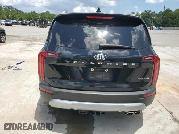 2020 Kia Telluride EX with VIN 5XYP34HC0LG079373, listed as a Copart auction lot 60782085 with 46,453 mi miles and Salvage title. Bid and sale history available at DreamBid. Image 6.