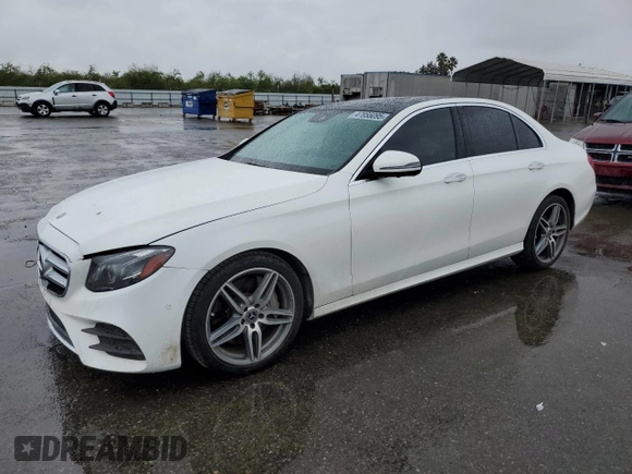 2019 Mercedes-Benz E-Class E 300 with VIN WDDZF4JB5KA591409, listed as a Copart auction lot 47855095 with 68,954 mi miles and Salvage Title. Bid and sale history available at carsss.com. Image 1.