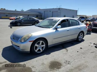 2004 Infiniti G35 w/Leather z VIN JNKCV51E94M109611, wystawiony jako Copart lot #61448125 z przebiegiem 155 244 mil mil oraz Czysty tytuł • Clean title. Historia ofert i sprzedaży dostępna na DreamBid. Obrazek 1.