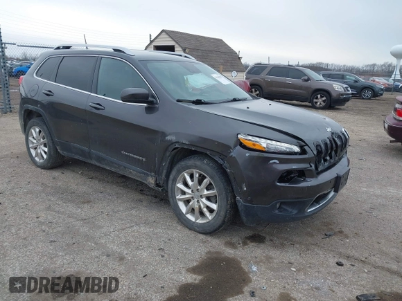2016 Jeep Cherokee Limited with VIN 1C4PJMDS6GW120374, listed as a IAAI auction lot 41540008 with 102,131 mi miles and . Bid and sale history available at DreamBid. Image 1.