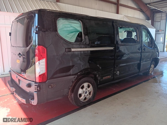 2018 Ford Transit Passenger Wagon XL with VIN 1FBZX2YG9JKA79775, listed as a Copart auction lot 60044743 with 57,404 mi miles and Salvage Title. Bid and sale history available at carsss.com. Image 3.