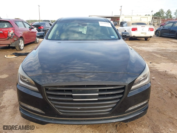 2015 Hyundai Genesis 5.0L with VIN KMHGN4JF7FU086088, listed as a IAAI auction lot 41532546 with 101,655 mi miles. Bid and sale history available at carsss.com. Image 6.