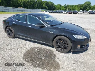 2016 Tesla Model S 70 with VIN 5YJSA1E17GF123934, listed as a Copart auction lot 55202865 with 132,027 mi miles and Salvage title. Bid and sale history available at DreamBid. Image 4.