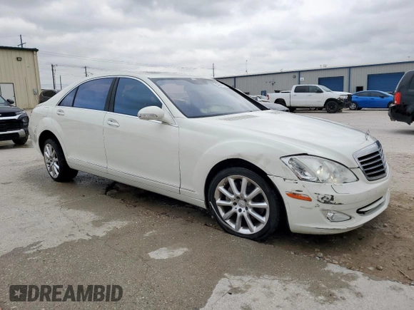 2008 Mercedes-Benz S 550 with VIN WDDNG71X38A188854, listed as a Copart auction lot 54841975 with 228,648 mi miles and Salvage Title. Bid and sale history available at DreamBid. Image 4.