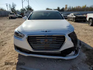 2018 Genesis G90 3.3T Premium with VIN KMHG34JA7JU041140, listed as a Copart auction lot 83020974 with 30,123 mi miles and Salvage Title. Bid and sale history available at carsss.com. Image 5.