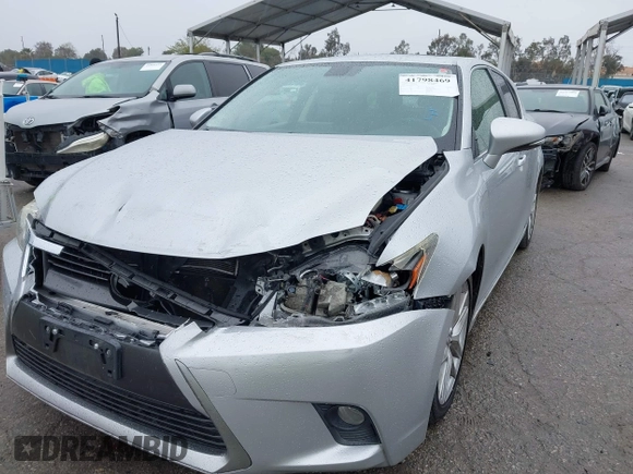 2014 Lexus CT 200h Hybrid with VIN JTHKD5BH0E2173721, listed as a IAAI auction lot 41798469 with 124,337 mi miles. Bid and sale history available at carsss.com. Image 6.