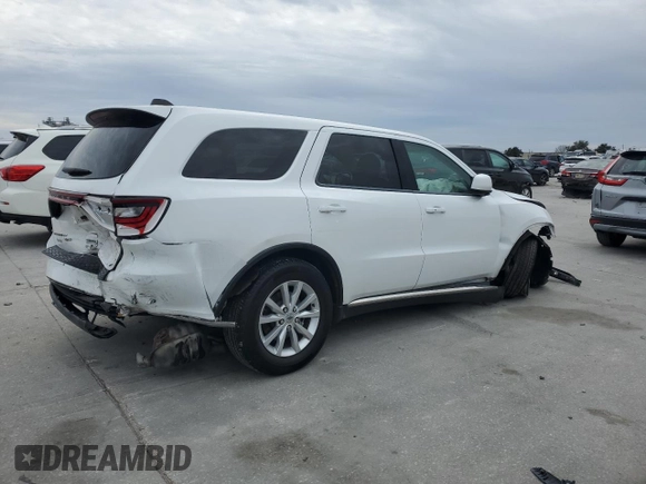2021 Dodge Durango SXT with VIN 1C4RDHAG9MC519428, listed as a Copart auction lot 87806235 with 68,714 mi miles and Salvage title. Bid and sale history available at DreamBid. Image 3.