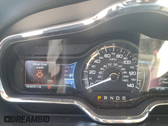 2015 Lincoln MKT EcoBoost with VIN 2LMHJ5AT0FBL01008, listed as a Copart auction lot 47419575 with 181,670 mi miles and Salvage Title. Bid and sale history available at DreamBid. Image 9.