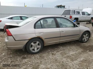 2002 Honda Civic DX with VIN 2HGES16442H905101, listed as a Copart auction lot 64487034 with 300,912 mi miles and Salvage Title. Bid and sale history available at carsss.com. Image 3.