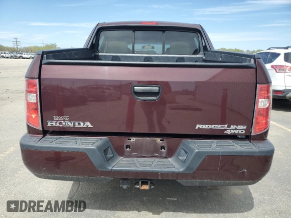2011 Honda Ridgeline RT with VIN 5FPYK1F22BB009144, listed as a Copart auction lot 53429645 with 133,075 mi miles and Salvage Title. Bid and sale history available at carsss.com. Image 6.