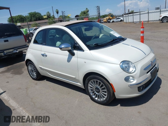 2012 FIAT 500 Lounge with VIN 3C3CFFER2CT384610, listed as a IAAI auction lot 42369091 with 116,870 mi miles and . Bid and sale history available at DreamBid. Image 1.
