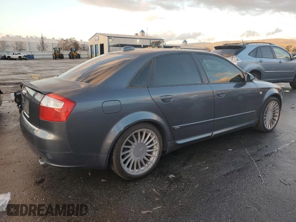 2004 Audi A4 1.8T z VIN WAUJC68EX4A225313, wystawiony jako Copart lot #41542835 z przebiegiem 163 806 mil mil oraz Szkoda całkowita • Salvage title. Historia ofert i sprzedaży dostępna na DreamBid. Obrazek 3.