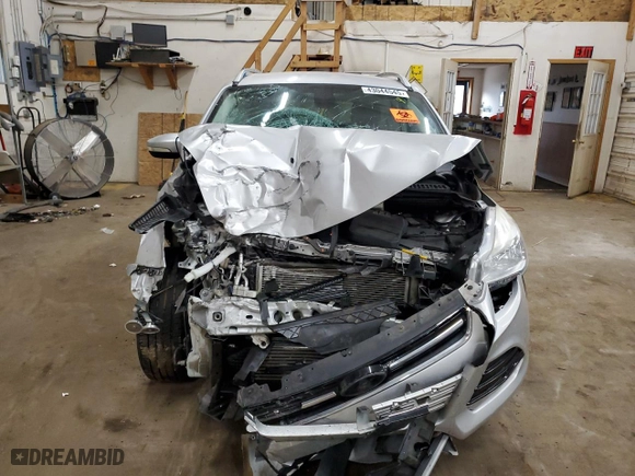 2015 Ford Escape Titanium with VIN 1FMCU9JXXFUA43131, listed as a Copart auction lot 43044545 with 120,932 mi miles and Salvage Title. Bid and sale history available at carsss.com. Image 5.