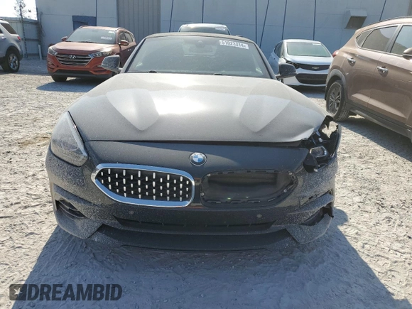2021 BMW Z4 sDrive30i with VIN WBAHF3C02MWX19300, listed as a Copart auction lot 51023314 with 30,020 mi miles. Bid and sale history available at carsss.com. Image 5.