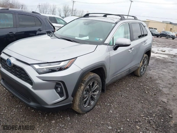 2024 Toyota RAV4 Hybrid XLE Premium with VIN 2T3B6RFV1RW080819, listed as a IAAI auction lot 41118846 with 236 mi miles. Bid and sale history available at carsss.com. Image 2.
