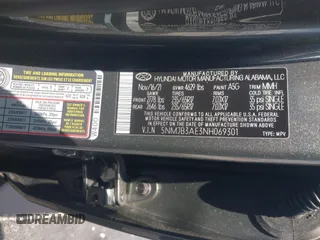 2022 Hyundai Tucson SEL with VIN 5NMJB3AE3NH069301, listed as a IAAI auction lot 42366081 with 26,971 mi miles and . Bid and sale history available at DreamBid. Image 9.