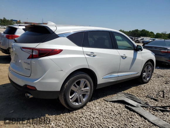 2021 Acura RDX w/Advance Package with VIN 5J8TC2H70ML011006, listed as a Copart auction lot 58204134 with 28,274 mi miles. Bid and sale history available at carsss.com. Image 3.
