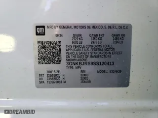 2025 Chevrolet Blazer LT with VIN 3GNKBJRS9SS120413, listed as a Copart auction lot 48175335 with 5,429 mi miles and Salvage Title. Bid and sale history available at carsss.com. Image 13.