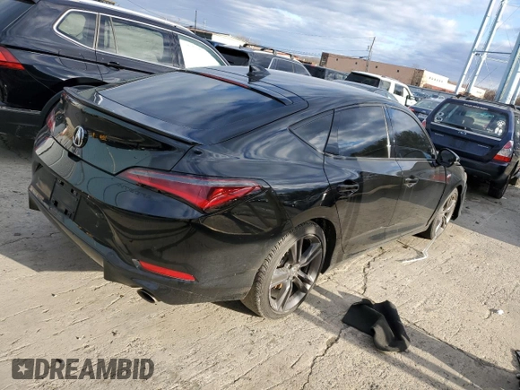 2023 Acura Integra Technology with VIN 19UDE4H6XPA004131, listed as a Copart auction lot 86898704 with 75,852 mi miles and Clean title. Bid and sale history available at DreamBid. Image 3.