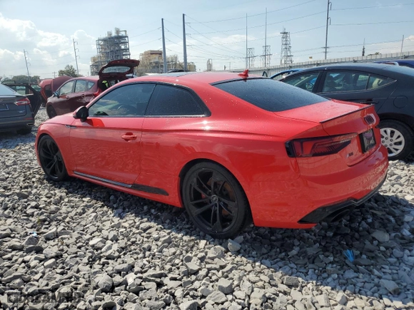 2018 Audi RS 5 Coupe with VIN WUAPWAF5XJA903101, listed as a Copart auction lot 72072774 with 53,691 mi miles and Salvage Title. Bid and sale history available at carsss.com. Image 2.