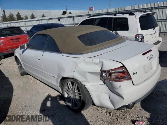 2009 Audi A4 2.0T z VIN WAUAF48H79K007675, wystawiony jako Copart lot #44051015 z przebiegiem 91 333 mil mil oraz Szkoda całkowita • Salvage title. Historia ofert i sprzedaży dostępna na DreamBid. Obrazek 2.