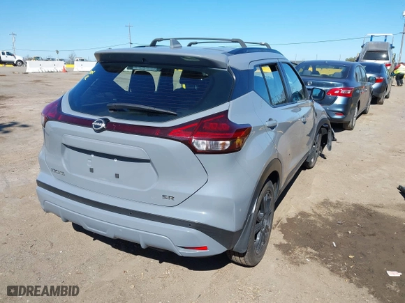 2022 Nissan Kicks SR with VIN 3N1CP5DV2NL486366, listed as a IAAI auction lot 41754498 with 50,998 mi miles. Bid and sale history available at carsss.com. Image 4.