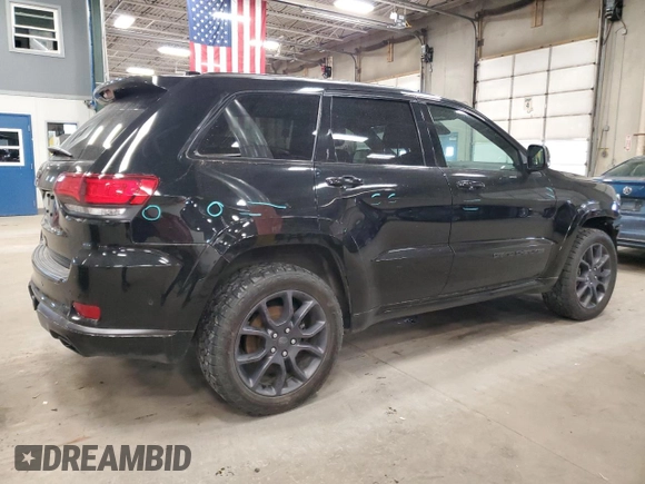 2020 Jeep Grand Cherokee High Altitude with VIN 1C4RJFCT5LC388388, listed as a Copart auction lot 50185075 with 55,205 mi miles and Salvage title. Bid and sale history available at DreamBid. Image 3.