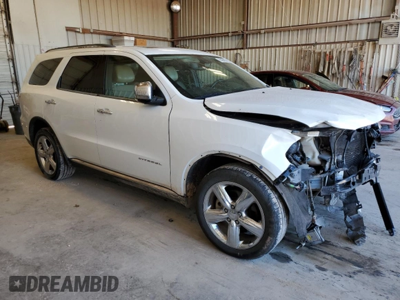 2013 Dodge Durango Citadel with VIN 1C4RDHEG3DC690783, listed as a Copart auction lot 69484024 with 158,283 mi miles and Salvage title. Bid and sale history available at DreamBid. Image 4.